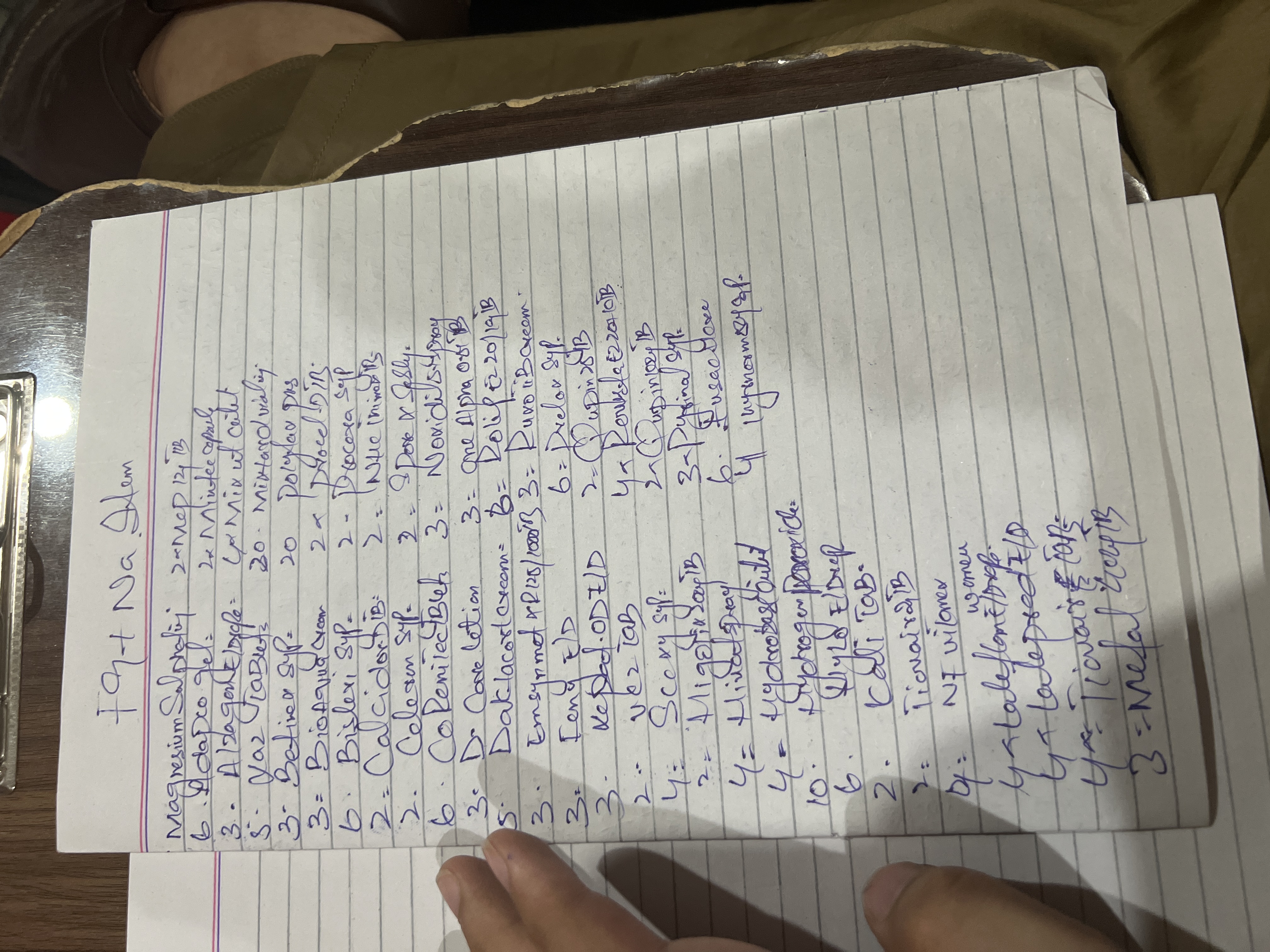 Any Important Documents